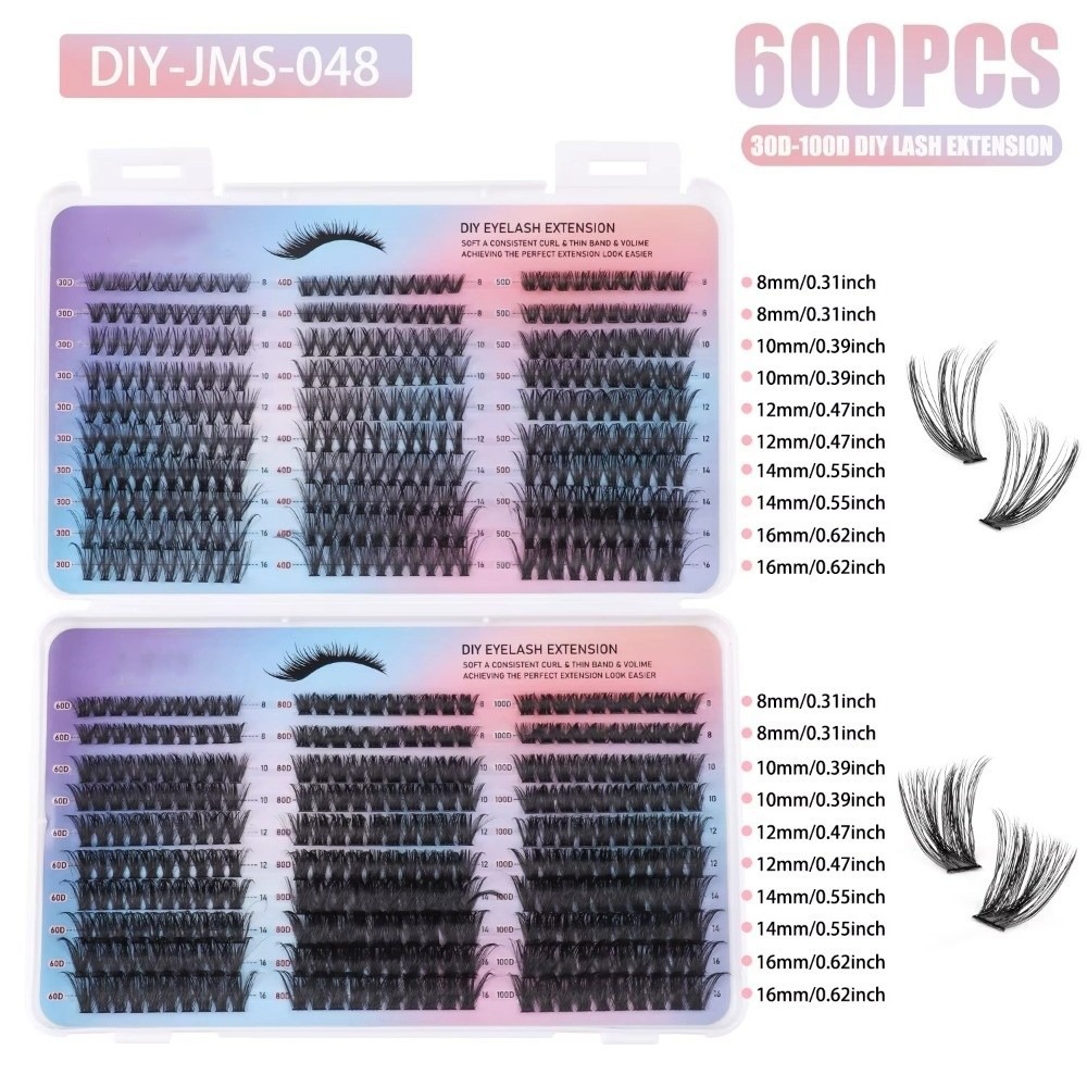 Eyelash Extension Wispy Look - New Bond and Seal False Eyelashes