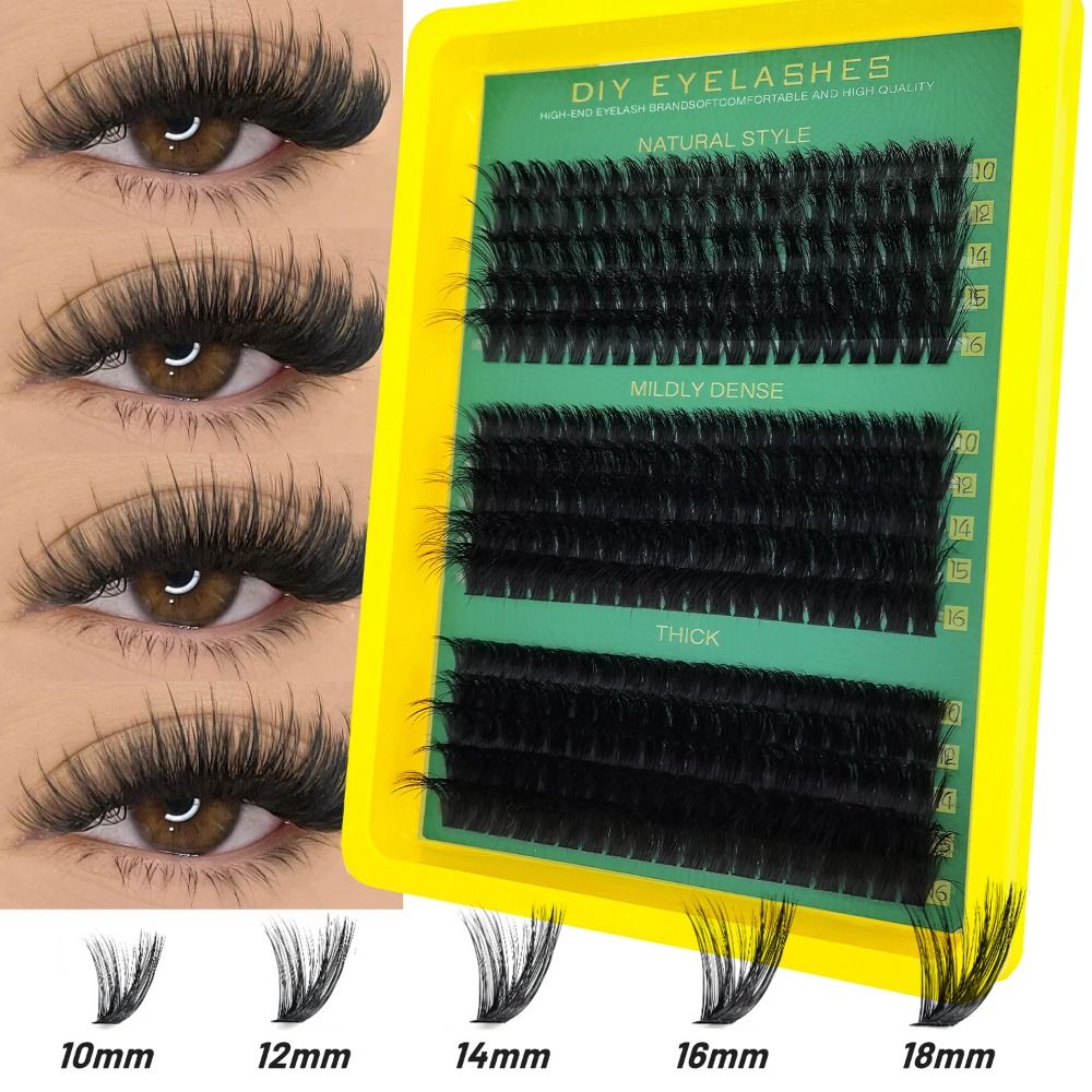 Eyelash Extension Wispy Look - Natural Look False Eyelashes Bond and