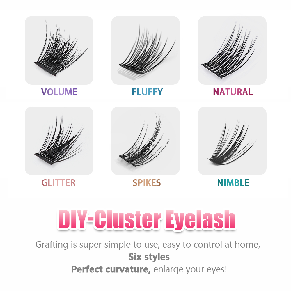 MASSCAKU Lash Clusters DIY Eye - Eyelash Extension Wispy Look review and price