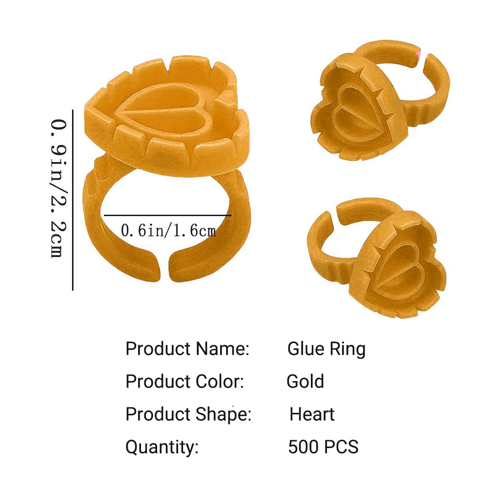 500PCS Glue Rings for Lash Ext - Eyelash Extension Vendor review and price