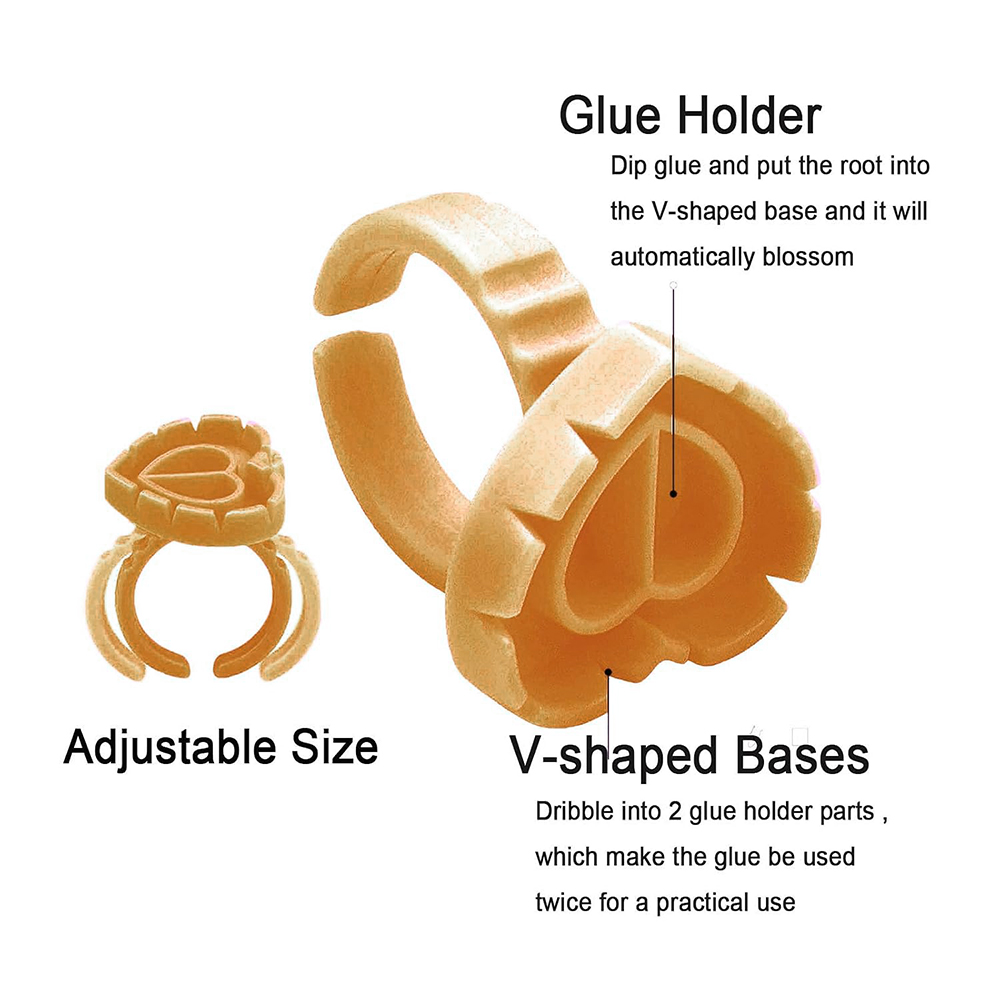 500PCS Glue Rings for Lash Ext - Eyelash Extension Vendor review and price
