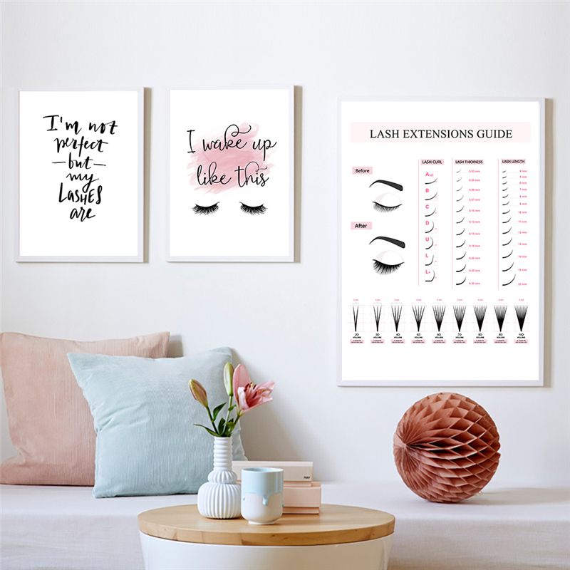 Lash Extensions Guide Poster M - Eyelash Extension Quotes review and price