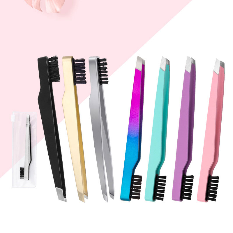 1PC Stainless Steel Eyebrow Tw - Eyelash Extension For No Eyelid review and price