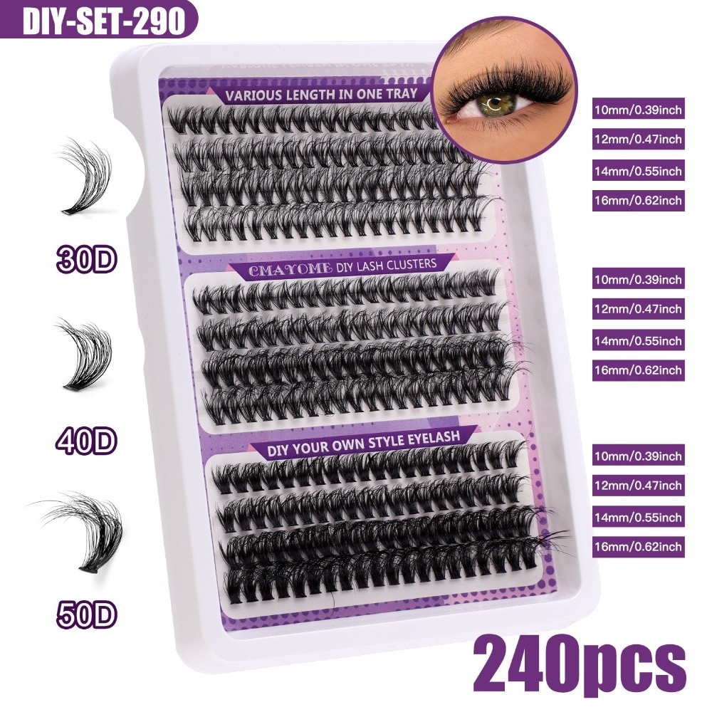 Natural Look False Eyelashes W - Eyelash Extension Wispy Look review and price