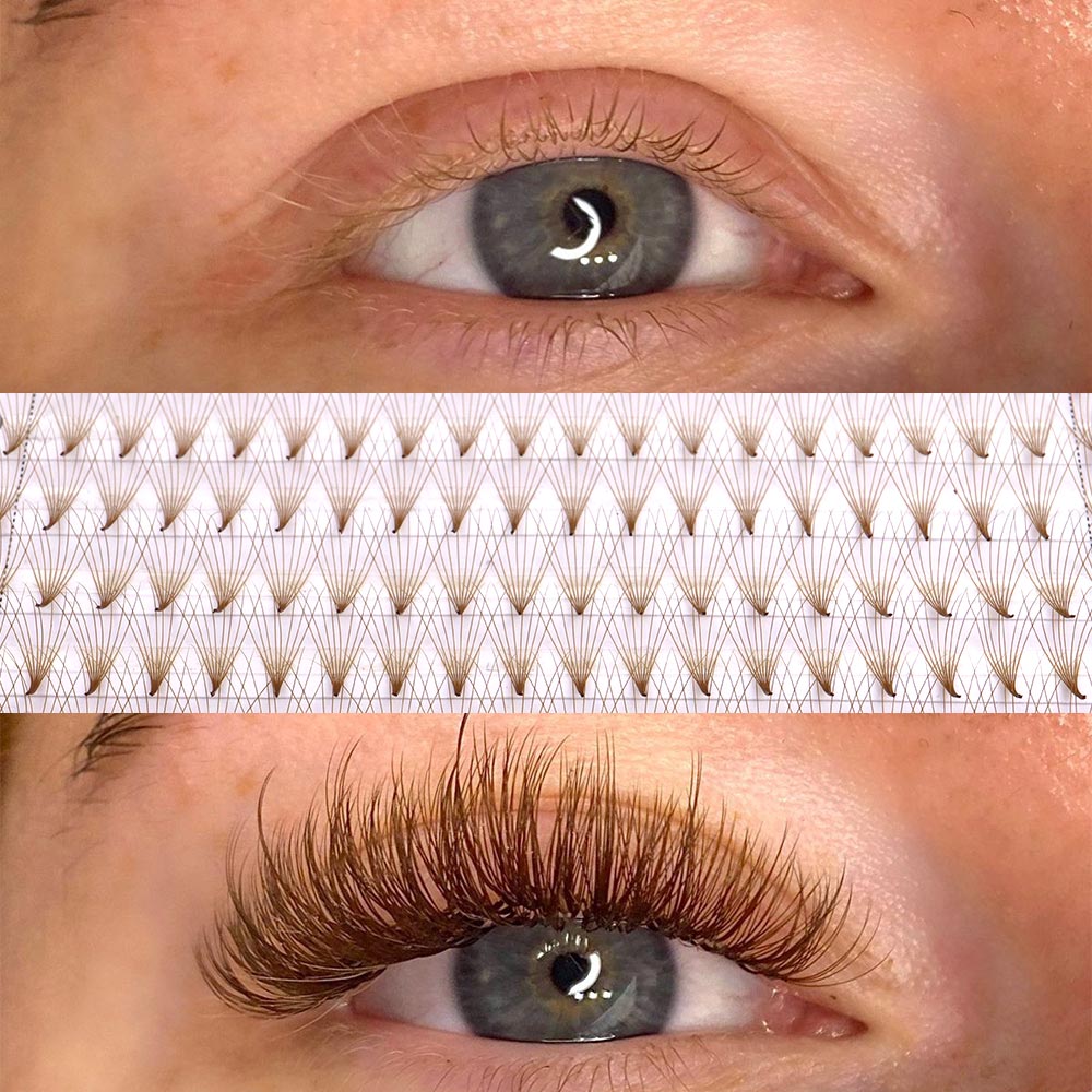 320 Colored Pointy Base Brown  - Eyelash Extension Review review and price