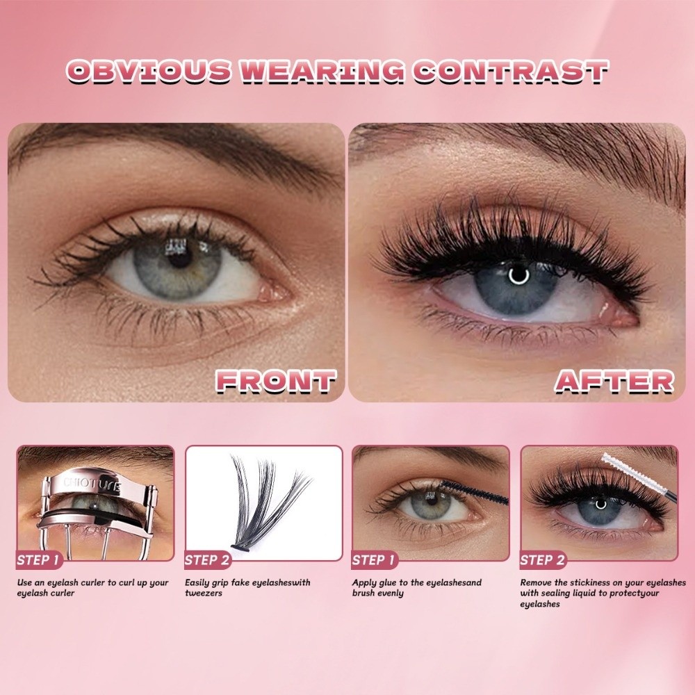 8-16mm Length False Eyelashes  - Eyelash Extension Wispy Look review and price