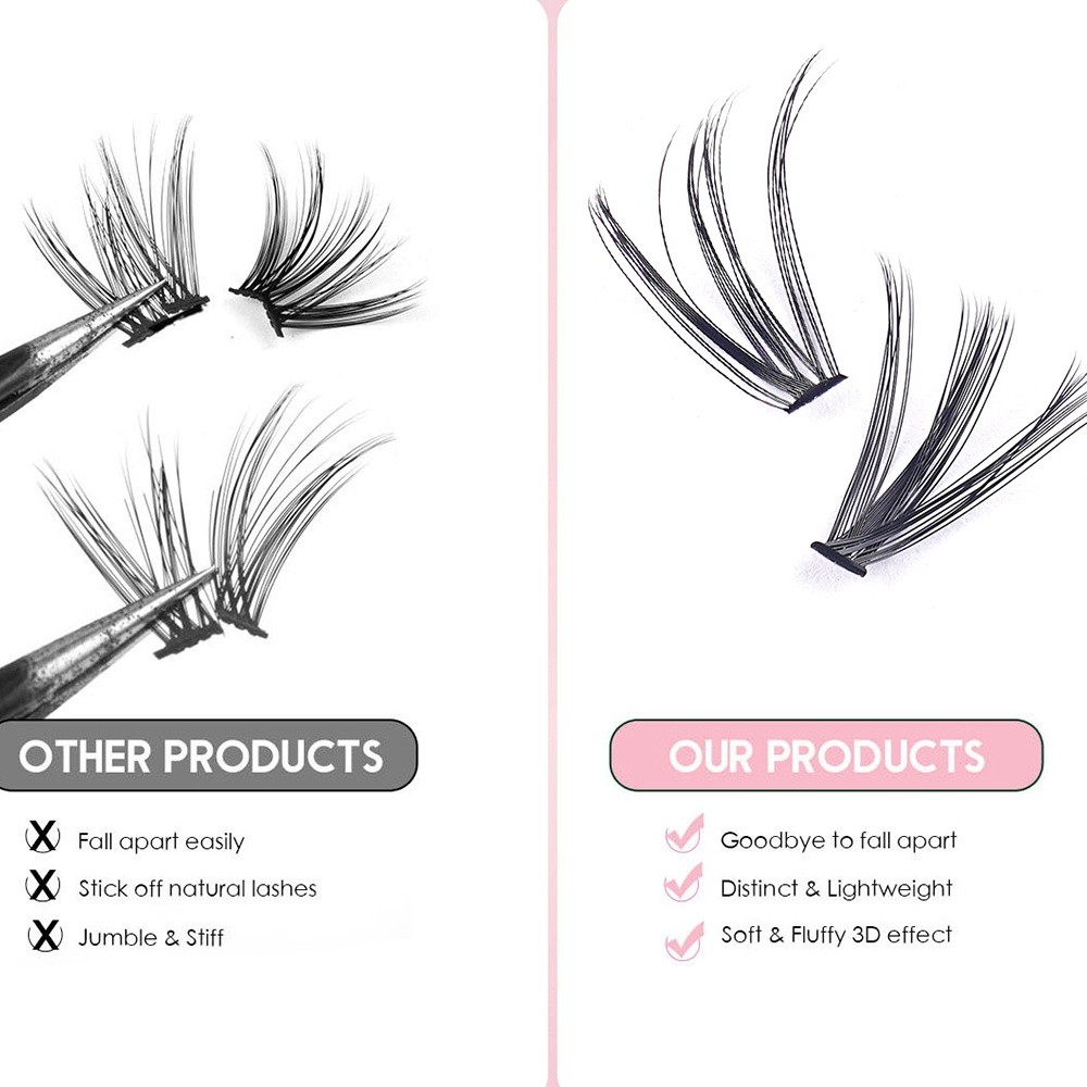 8-16mm Length False Eyelashes  - Eyelash Extension Wispy Look review and price