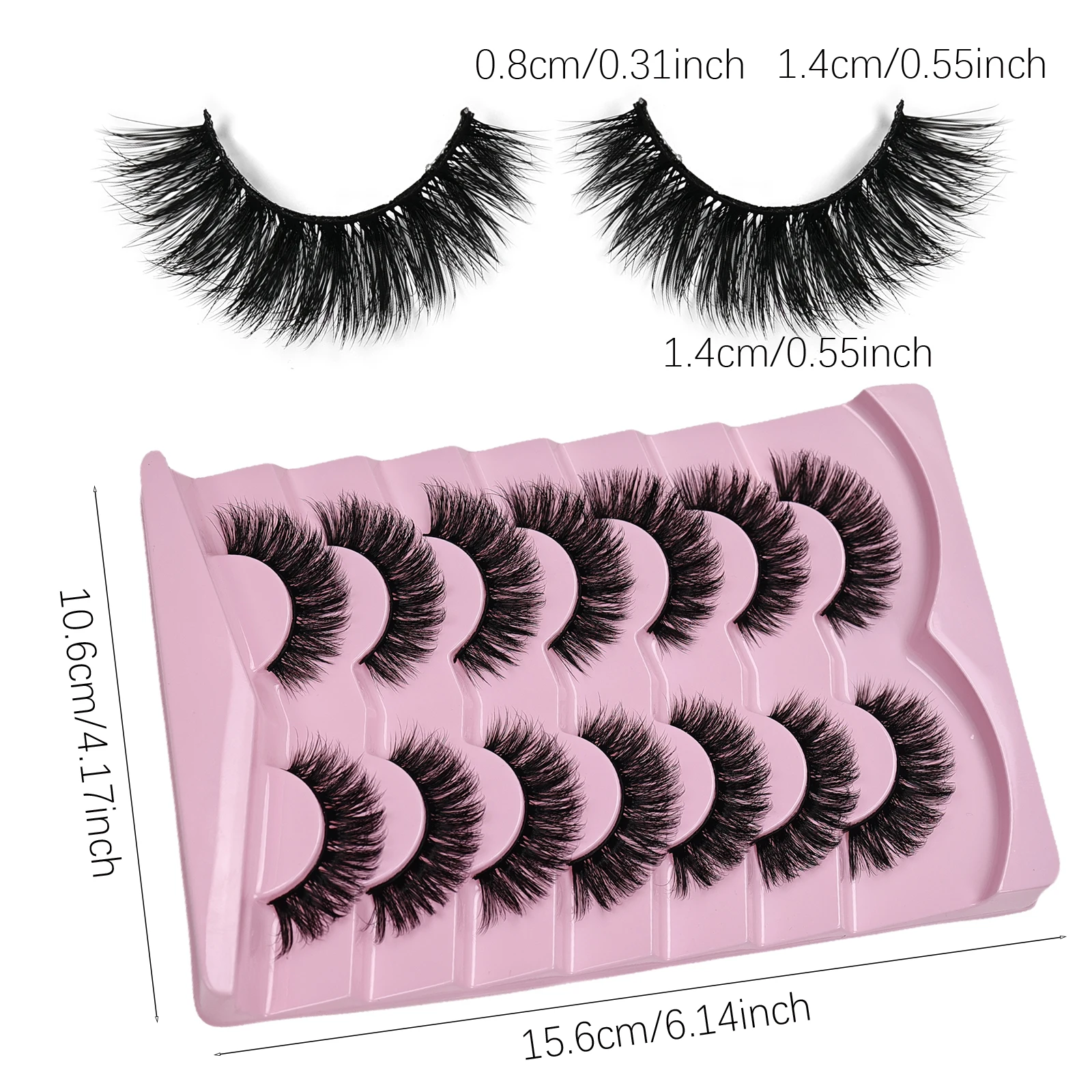 7 Pairs Cat Eye Lashes Volume  - Eyelash Extension Wispy Look review and price