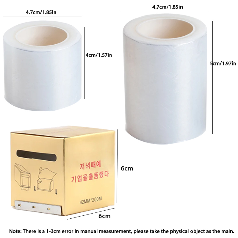 200m Transparent Makeup Film L - Eyelash Extension Glue Remover review and price