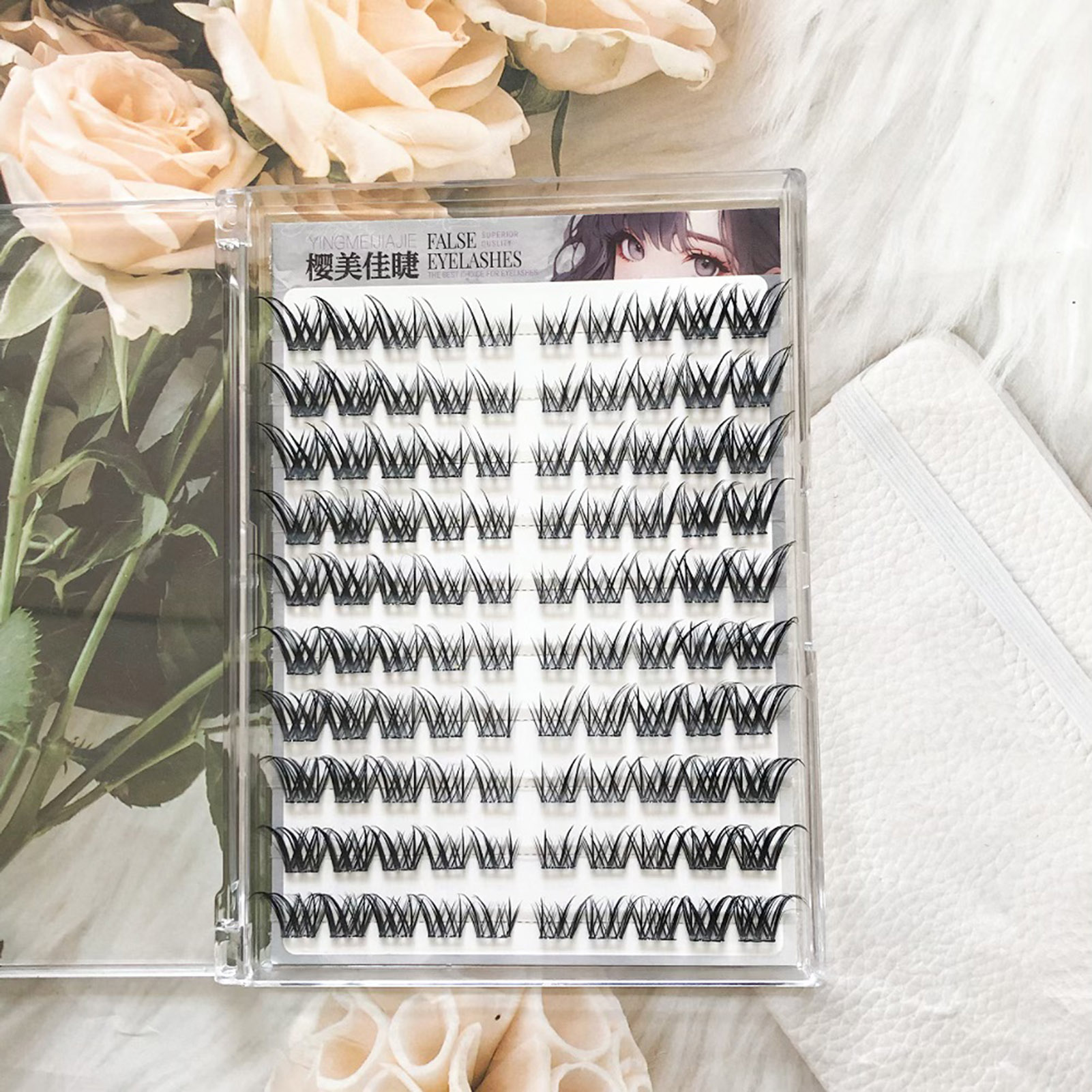 False Eyelashes Soft Fiber Nat - Eyelash Extension Wispy Look review and price