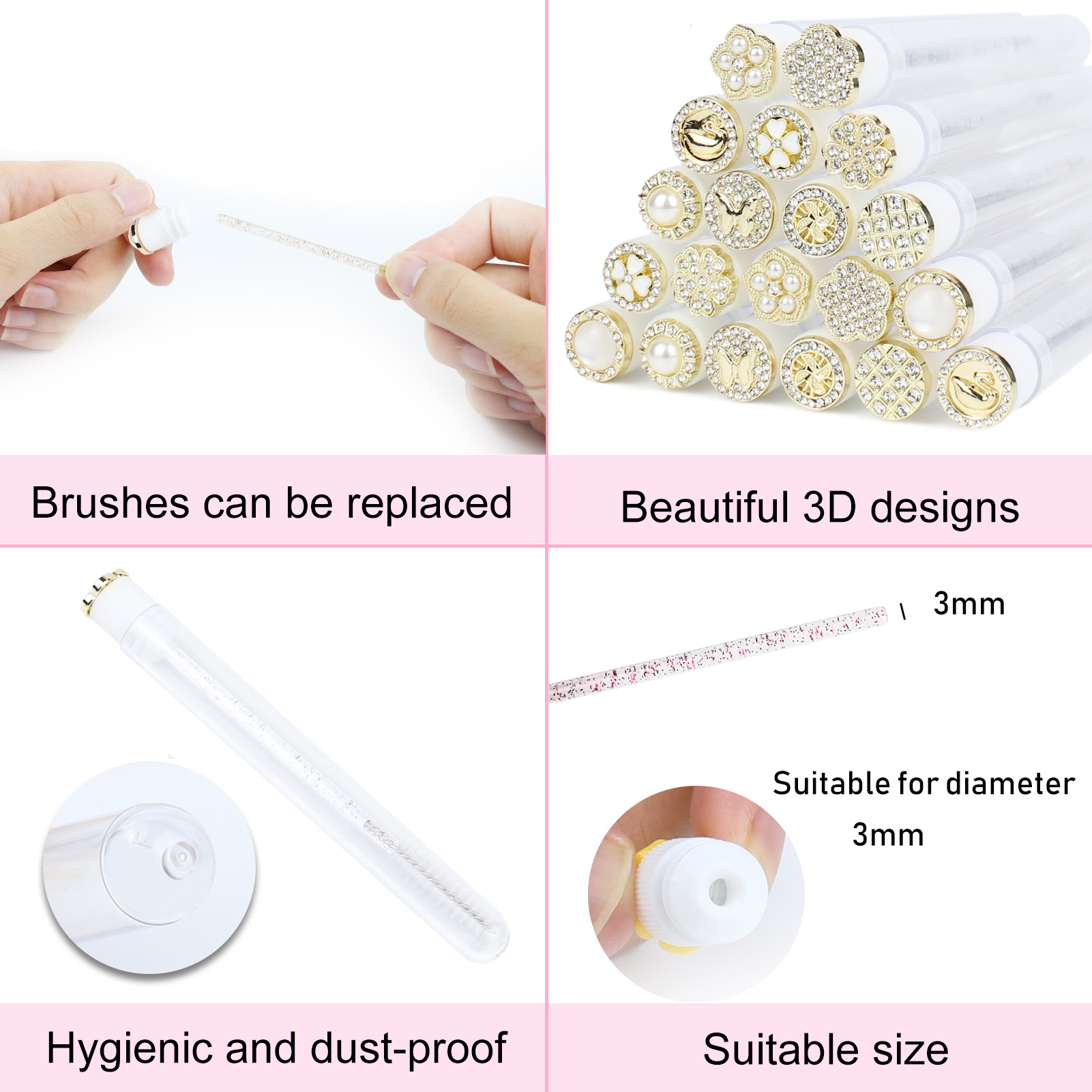 Mascara Wands Tube 30pcs Reusa - Eyelash Extension Vendor review and price